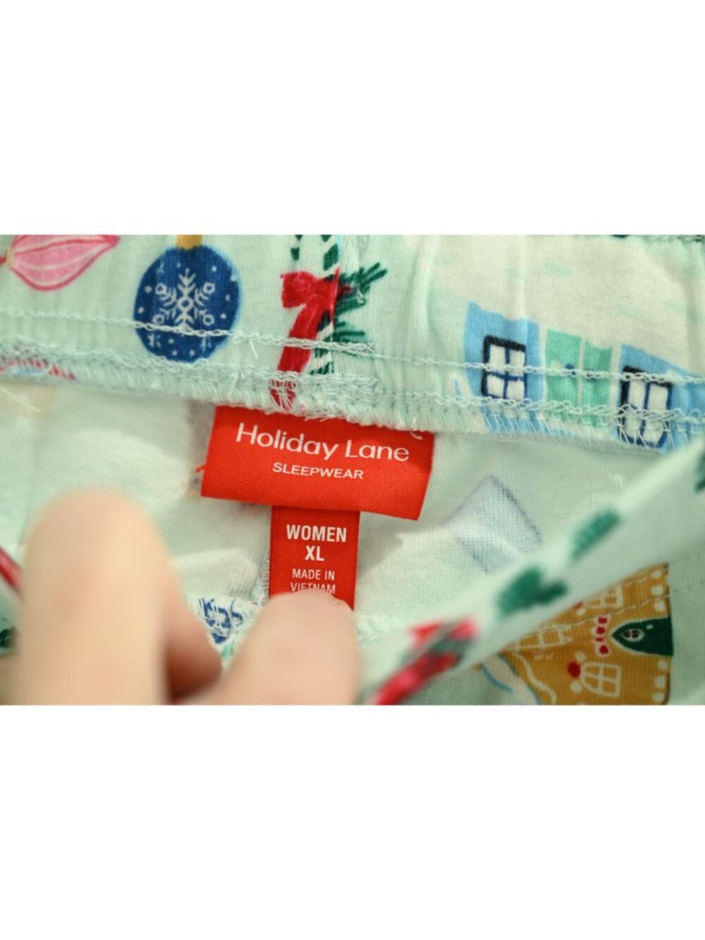 NWT Holiday Lane Drawstring Pajama Pants Sz XL Green Red Winter Christmas - Picture 8 of 8